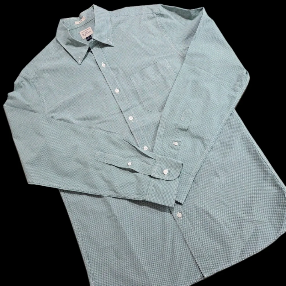 J crew slim fit size m green check - Picture 1 of 2